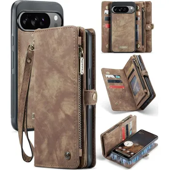 Pouzdro na mobilní telefon VSECHNONAMOBIL 119847 WALLET Ochranný kryt s peněženkou 2v1 pro Google Pixel 10 Pro XL hnědý