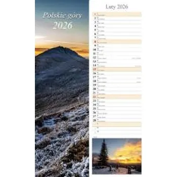 Kalendář Kalendarz 2026 ścienny pasek Polskie góry