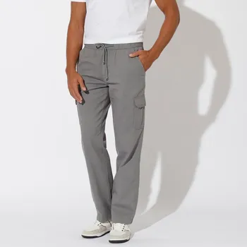 Pánské kalhoty Blancheporte Cargo kalhoty s pružným pasem šedá 48/50