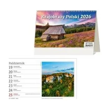 Diář Kalendarz 2026 biurkowy tyg. Krajobrazy HELMA