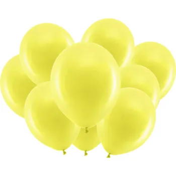 Balónek Latexové balónky - rainbow - žluté metalické