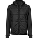 Dámská hybridní strečová bunda s kapucí TJ 9113 black-black 3XL