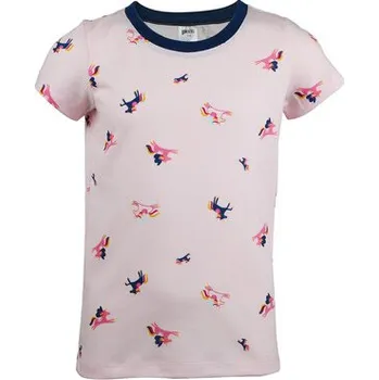 Dívčí tričko Pleas Dětské tričko s krátkým rukávem růžová 116 (183752-503-116)