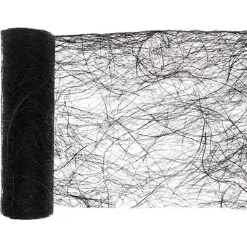 Party dekorace Abaka lýkové vlákno - černá