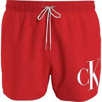 Pánské plavky Pánské plavky SHORT DRAWSTRING KM0KM00967 XM9 červvené - Calvin Klein M