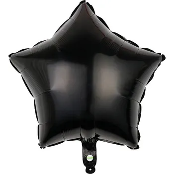 Balónek Fóliový balónek - Hvězda černá, 45 cm
