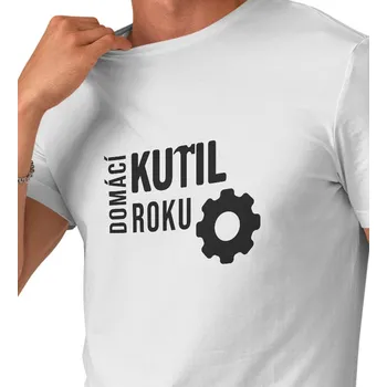 Pánské bílé triko - Domácí kutil roku 4XL