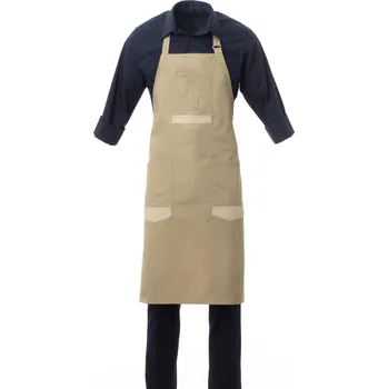 Gastro oděv PAYPER STORE unisex zástěra s laclem Barva: béžová