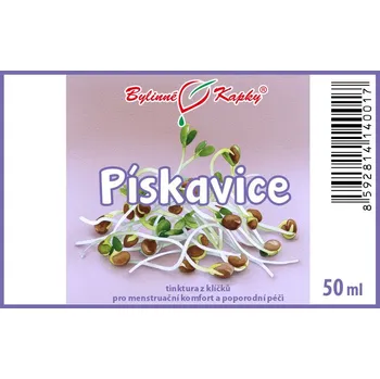 Doplněk stravy Bylinné kapky s.r.o. Pískavice - tinktura (kapky) z živých klíčků pro zvětšení poprsí 50 ml