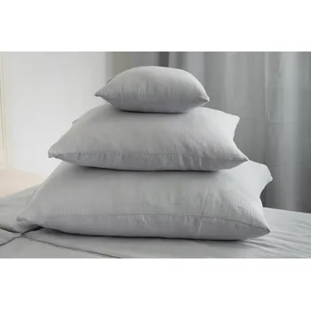 Povlak na dekorativní polštářek Podpěrová s.r.o. Mušelínový povlak na polštář ŠEDÝ Velikost: 40x40 cm BAVLNA N