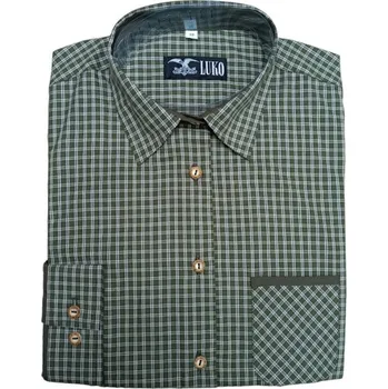 Dámská košile Dámská košile kostka 132226 zelená LUKO: 40
