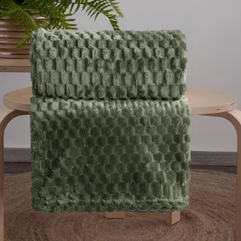 deka DEKA Z MIKROFLANELU CINDY6 200X220 CM OLIVOVÁ