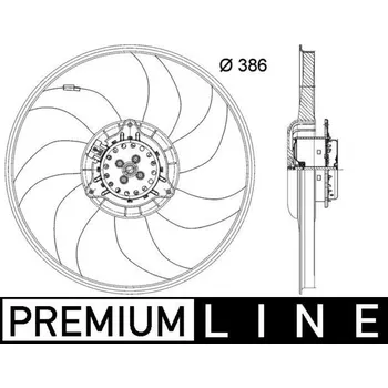 Chladič motoru Větrák, chlazení motoru MAHLE CFF 399 000P