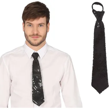 Kravata černá s flitry