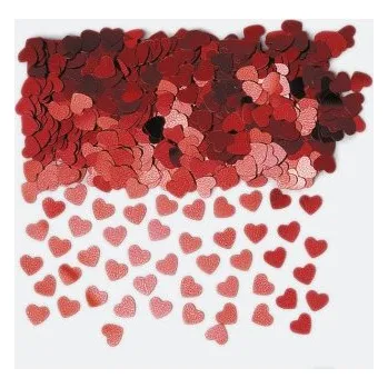 Konfeta Konfety - červená srdíčka