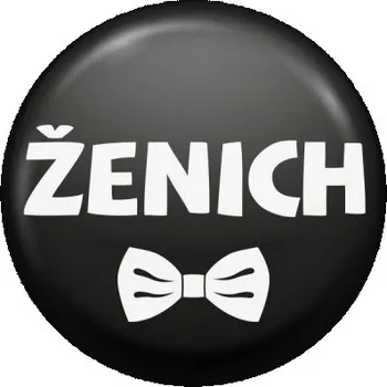 Placka - Ženich motýlek černá