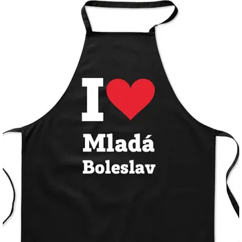 Kuchyňská zástěra Zástěra černá - Mladá Boleslav