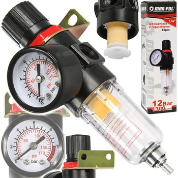 Kompresor MAR-POL Odvodňovač s regulátorem 1/4" 12bar 61206 M80693