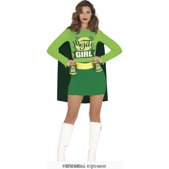 Karnevalový kostým Miss Mojito, kostým dámský M