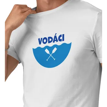 Pánské tričko Pánské bílé triko - Vodáci 3XL