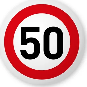 Placka s nápisem - 50