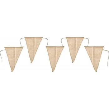 Jutová vlaječková girlanda