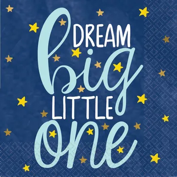 Papírový ubrousek Ubrousky - nápis "dream big little one"