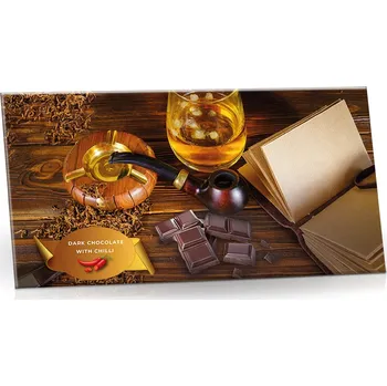 Čokoláda Selllot, s.r.o., K Hájům 34, 155 00 Praha 5 - Vyrobeno v EU Pánský motiv - Hořká čokoláda 72% s chili 175g