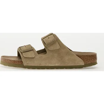Pánská móda Tenisky Birkenstock Arizona Soft Footbed Suede Leather Faded Khaki EUR 41