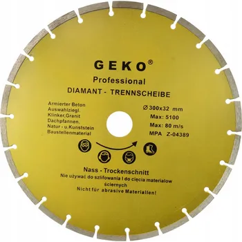Řezný kotouč Geko Diamantový kotouč na betonové kostky 300x32