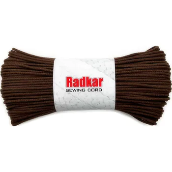 Příze RADKAR šňůry na šití 5mm Mocha - 100m návin