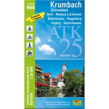 ATK25-N06 Krumbach (Schwaben) (Amtliche Topographische Karte 1:25000) - Landesamt für Digitalisierung, Breitband und Vermessung, Bayern