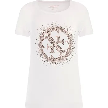 Dámské tričko Dámské Tričko s krátkým rukávem GUESS SS CN 4G LOGO TEE W3BI45J1314-G011 – Bílá S