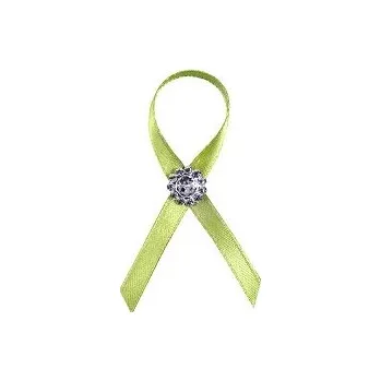 Svatební dekorace Svatební stuha do klopy - zelená