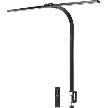 Lampička Sygonix SY-6735644 LED lampička na psací stůl s uchycením LED LED 24 W Energetická třída (EEK2021): F (A - G) černá