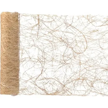 Svatební dekorace Abaka lýkové vlákno - hnědá