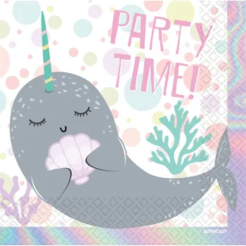 Papírový ubrousek Ubrousek Roztomilý Narval - 16 ks