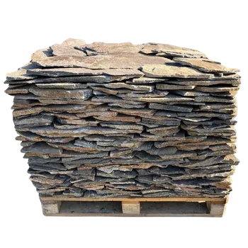 Přírodní kámen Přírodní kámen Andezit šedo-hnědý nepravidelné tvary tl. 10-30 mm (Dlažba/obklad tl. 10-30 mm, rozměr 15-40 cm)