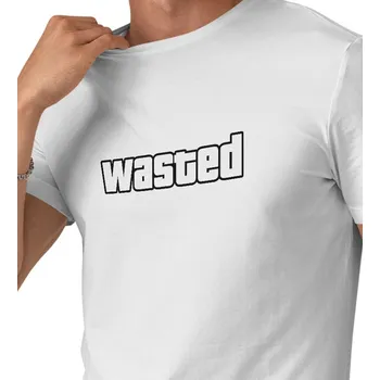 Pánské tričko Pánské triko bílé - Wasted L