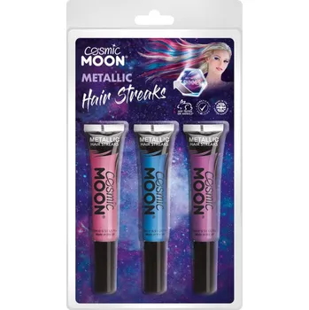 Stylingový přípravek Metalické barvené řasenky na vlasy