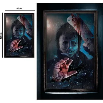 Karnevalový doplněk Dekorace na okna vraha