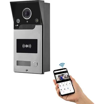 Zabezpečení domácnosti PST iCMSA-TY - Chytrý WiFi domovní video interkom s integrovanou 2MP kamerou a nočním viděním, IP65, pro aplikaci TuyaSmart