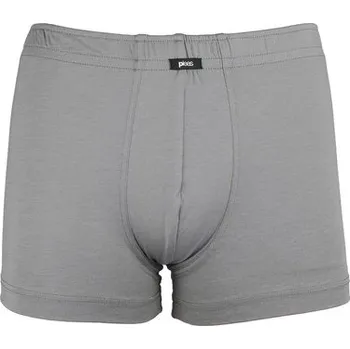 Slipy Pleas Pánský slip s nohavičkou šedá M (183816-200-050)