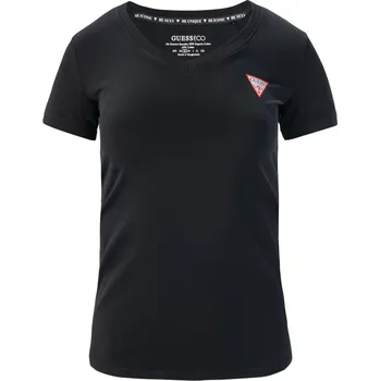 Dámské Tričko s krátkým rukávem GUESS SS VN MINI TRIANGLE TEE W2YI45J1314-JBLK – Černá S