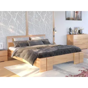 Postel Buková postel Vestre - zvýšená Odstín moření: Buk přírodní, Rozměr: 120x200