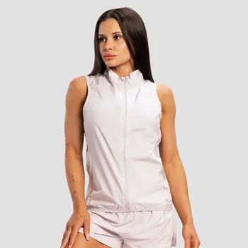 Dámská vesta GymBeam Dámská bežecká vesta Pulse X Gray S šedá