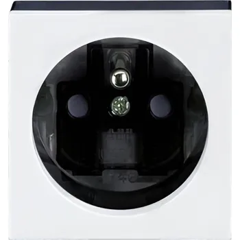 vypínač a zásuvka Kryt zásuvky ABB Levit ND5519H-A2351 62 - bílá/kouřová černá