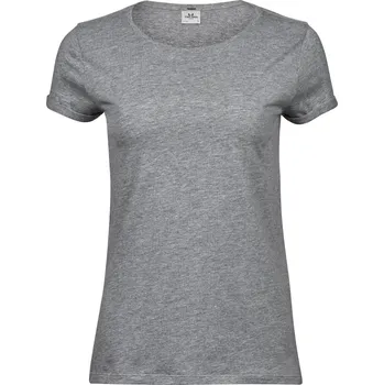Dámské tričko Dámské tričko s rolovatelnými rukávy TJ 5063 heather grey L