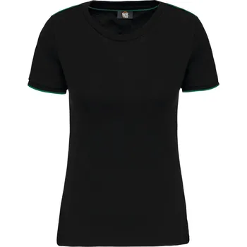 Dámské tričko Dámské pracovní tričko "Day-to-Day" WK 3021 black-kelly green XXL