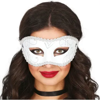 Škraboška - bílá barva